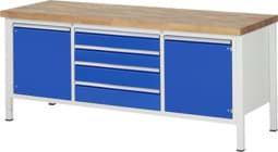 Zeige Details für Werkbank Modell 8752, B 2000xT 700xH 840-1040mm, Buche-Massiv-Platte 40mm Bild von Werkbank Modell 8752, B 2000xT 700xH 840-1040mm, Buche-Massiv-Platte 40mm