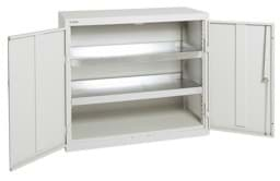 Bild von Gefahrenstoff-/Umweltschrank 900 x 1000 x 500 mm HxBxT, Türen RAL 7035 lichtgrau