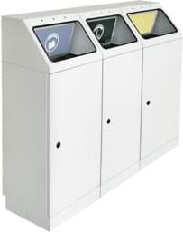 Zeige Details für Abfalltrennsystem Modell FP45, 3-fach Station, selbstlöschend Bild von Abfalltrennsystem Modell FP45, 3-fach Station, selbstlöschend