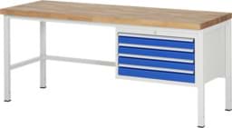 Zeige Details für Werkbank Modell 8233, B 2000xT 700xH 840-1040mm, Buche-Massiv-Platte 40mm Bild von Werkbank Modell 8233, B 2000xT 700xH 840-1040mm, Buche-Massiv-Platte 40mm