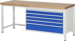 Zeige Details für Werkbank Modell 8368, B 2000xT 700xH 840-1040mm, Buche-Massiv-Platte 40mm Bild von Werkbank Modell 8368, B 2000xT 700xH 840-1040mm, Buche-Massiv-Platte 40mm