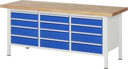 Zeige Details für Werkbank Modell 8579, B 2000xT 700xH 840-1040mm, Buche-Massiv-Platte 40mm Bild von Werkbank Modell 8579, B 2000xT 700xH 840-1040mm, Buche-Massiv-Platte 40mm