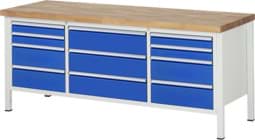 Zeige Details für Werkbank Modell 8757, B 2000xT 700xH 840-1040mm, Buche-Massiv-Platte 40mm Bild von Werkbank Modell 8757, B 2000xT 700xH 840-1040mm, Buche-Massiv-Platte 40mm