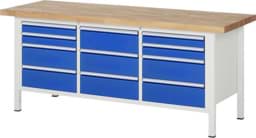 Zeige Details für Werkbank Modell 8577, B 2000xT 700xH 840-1040mm, Buche-Massiv-Platte 40mm Bild von Werkbank Modell 8577, B 2000xT 700xH 840-1040mm, Buche-Massiv-Platte 40mm