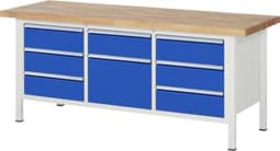 Zeige Details für Werkbank Modell 8571, B 2000xT 700xH 840-1040mm, Buche-Massiv-Platte 40mm Bild von Werkbank Modell 8571, B 2000xT 700xH 840-1040mm, Buche-Massiv-Platte 40mm