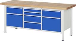 Zeige Details für Werkbank Modell 8572, B 2000xT 700xH 840-1040mm, Buche-Massiv-Platte 40mm Bild von Werkbank Modell 8572, B 2000xT 700xH 840-1040mm, Buche-Massiv-Platte 40mm