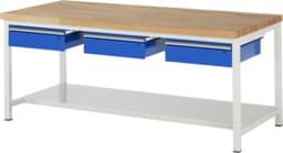 Zeige Details für Werkbank Modell 8003, B 2000xT 900xH 840mm, Buche-Massiv-Platte 40mm Bild von Werkbank Modell 8003, B 2000xT 900xH 840mm, Buche-Massiv-Platte 40mm