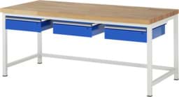 Zeige Details für Werkbank Modell 8003, B 2000xT 900xH 840mm, Buche-Massiv-Platte 40mm Bild von Werkbank Modell 8003, B 2000xT 900xH 840mm, Buche-Massiv-Platte 40mm