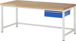 Zeige Details für Werkbank fixe Höhe, B 2000xT 900xH 840mm, Buche-Massiv-Platte 40mm Bild von Werkbank fixe Höhe, B 2000xT 900xH 840mm, Buche-Massiv-Platte 40mm