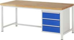 Zeige Details für Werkbank Modell 8157, B 2000xT 900xH 840-1040mm, Buche-Massiv-Platte 40mm Bild von Werkbank Modell 8157, B 2000xT 900xH 840-1040mm, Buche-Massiv-Platte 40mm