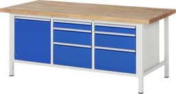 Zeige Details für Werkbank Modell 8570, B 2000xT 900xH 840-1040mm, Buche-Massiv-Platte 40mm Bild von Werkbank Modell 8570, B 2000xT 900xH 840-1040mm, Buche-Massiv-Platte 40mm
