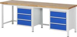 Zeige Details für Werkbank Modell 8157, B 2500xT 700xH 840mm, Buche-Massiv-Platte 40mm Bild von Werkbank Modell 8157, B 2500xT 700xH 840mm, Buche-Massiv-Platte 40mm