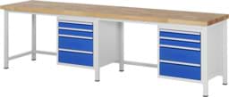 Zeige Details für Werkbank Modell 8161, B 3000xT 700xH 840mm, Buche-Massiv-Platte 40mm Bild von Werkbank Modell 8161, B 3000xT 700xH 840mm, Buche-Massiv-Platte 40mm