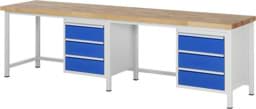 Zeige Details für Werkbank Modell 8157, B 3000xT 700xH 840mm, Buche-Massiv-Platte 40mm Bild von Werkbank Modell 8157, B 3000xT 700xH 840mm, Buche-Massiv-Platte 40mm