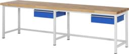 Zeige Details für Werkbank fixe Höhe, B 3000xT 700xH 840mm, Buche-Massiv-Platte 40mm Bild von Werkbank fixe Höhe, B 3000xT 700xH 840mm, Buche-Massiv-Platte 40mm