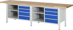 Zeige Details für Werkbank Modell 8463, B 3000xT 700xH 840mm, Buche-Massiv-Platte 40mm Bild von Werkbank Modell 8463, B 3000xT 700xH 840mm, Buche-Massiv-Platte 40mm