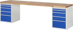 Zeige Details für Werkbank Modell 7511, B 3000 x T 700 x H 840 mm, Buche-Massiv-Platte 40 mm Bild von Werkbank Modell 7511, B 3000 x T 700 x H 840 mm, Buche-Massiv-Platte 40 mm