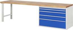 Zeige Details für Werkbank Modell 7711, B 3000xT 700xH 840mm, Buche-Massiv-Platte 40 mm Bild von Werkbank Modell 7711, B 3000xT 700xH 840mm, Buche-Massiv-Platte 40 mm