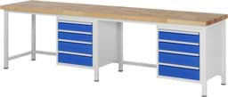 Zeige Details für Werkbank Modell 8162, B 3000xT 700xH 840-1040mm, Buche-Massiv-Platte 40mm Bild von Werkbank Modell 8162, B 3000xT 700xH 840-1040mm, Buche-Massiv-Platte 40mm