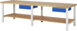 Zeige Details für Werkbank Modell 7002, B 3000 x T 900 x H 840 mm, Buche-Massiv-Platte 40 mm Bild von Werkbank Modell 7002, B 3000 x T 900 x H 840 mm, Buche-Massiv-Platte 40 mm