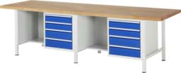 Zeige Details für Werkbank Modell 8453, B 3000xT 900xH 840mm, Buche-Massiv-Platte 40mm Bild von Werkbank Modell 8453, B 3000xT 900xH 840mm, Buche-Massiv-Platte 40mm