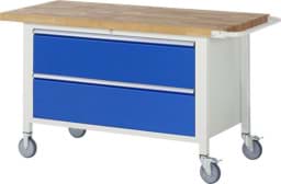 Zeige Details für Fahrbare Werkbank Modell 8355, B 1500xT 700xH 880-1080mm, Buche-Massiv-Platte 40mm Bild von Fahrbare Werkbank Modell 8355, B 1500xT 700xH 880-1080mm, Buche-Massiv-Platte 40mm