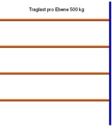 Zeige Details für Reifen-Anbauregal, 3000x2675x400 mm HxLxT Bild von Reifen-Anbauregal, 3000x2675x400 mm HxLxT