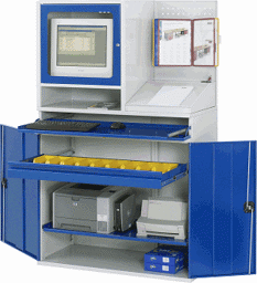 Zeige Details für Computer-Schrank - Modell 69, B 1100 x T 520 x H 1770 mm Bild von Computer-Schrank - Modell 69, B 1100 x T 520 x H 1770 mm