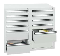 Zeige Details für Schubladenschrank 900x1000x500 mm HxBxT, 12 Schubladen Bild von Schubladenschrank 900x1000x500 mm HxBxT, 12 Schubladen