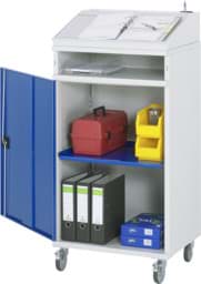 Zeige Details für Beistellschrank-Stehpult, Modell 01, mobil Bild von Beistellschrank-Stehpult, Modell 01, mobil