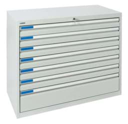 Zeige Details für Schubladenschrank 900x1000x500 mm HxBxT, 7 Schubladen Bild von Schubladenschrank 900x1000x500 mm HxBxT, 7 Schubladen