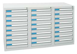 Zeige Details für Schubladenschrank 900x1500x500 mm HxBxT, 24 Schubladen Bild von Schubladenschrank 900x1500x500 mm HxBxT, 24 Schubladen