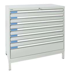 Zeige Details für Schubladenschrank 900x1000x500 mm HxBxT, 7 Schubladen Bild von Schubladenschrank 900x1000x500 mm HxBxT, 7 Schubladen