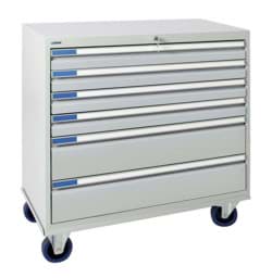 Zeige Details für Schubladenschrank 900x1000x500 mm HxBxT, 6 Schubladen Bild von Schubladenschrank 900x1000x500 mm HxBxT, 6 Schubladen