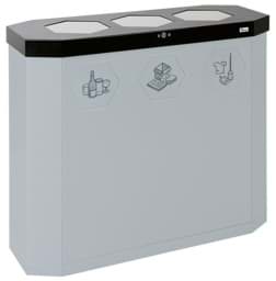 Zeige Details für Abfalltrennsystem SIXCO Swing, 3 x 45l Bild von Abfalltrennsystem SIXCO Swing, 3 x 45l