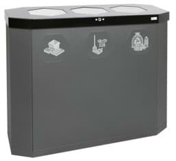 Zeige Details für Abfalltrennsystem SIXCO Swing, 3 x 45l Bild von Abfalltrennsystem SIXCO Swing, 3 x 45l