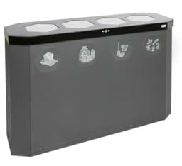 Zeige Details für Abfalltrennsystem SIXCO Swing, 4 x 45l Bild von Abfalltrennsystem SIXCO Swing, 4 x 45l