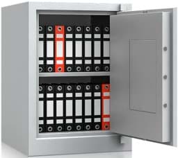 Zeige Details für Aktenschrank GW-BS 810, 740x540x550 mm HxBxT, feuergeschützt Bild von Aktenschrank GW-BS 810, 740x540x550 mm HxBxT, feuergeschützt