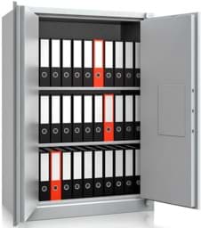 Zeige Details für Aktenschrank GW-BS 1200, 1350x950x550 mm HxBxT, feuergeschützt Bild von Aktenschrank GW-BS 1200, 1350x950x550 mm HxBxT, feuergeschützt