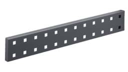 Zeige Details für Wandschiene Lochplatte 460 x 70 mm LxH, anthrazitgrau Bild von Wandschiene Lochplatte 460 x 70 mm LxH, anthrazitgrau