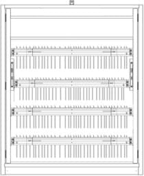 Zeige Details für Aktenschrank PRIO 30, 1961x1236x454 mm HxBxT, 30 Min. feuersicher, Spezial 4 Bild von Aktenschrank PRIO 30, 1961x1236x454 mm HxBxT, 30 Min. feuersicher, Spezial 4