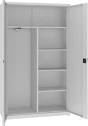 Zeige Details für Garderoben-/Wäscheschrank, 1990x1200x435 mm HxBxT, SBM 215 M Bild von Garderoben-/Wäscheschrank, 1990x1200x435 mm HxBxT, SBM 215 M