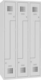 Zeige Details für Z-Garderobenschrank 3 Abteile Breite 900mm, SUL 33 W, 1 pkt ST Bild von Z-Garderobenschrank 3 Abteile Breite 900mm, SUL 33 W, 1 pkt ST