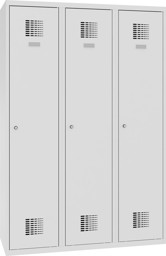 Bild von Garderobenschrank 3 Abteile mit 400 mm Abteilbreite, SUM 430 W, 1 pkt