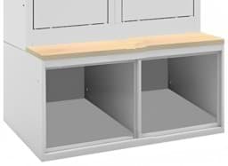 Zeige Details für Schuhfach mit Sitzbank, Breite 800 mm für ML-Garderobenschränke Bild von Schuhfach mit Sitzbank, Breite 800 mm für ML-Garderobenschränke