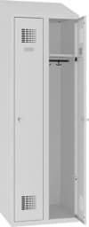Zeige Details für Garderobenschrank 2 Abteile mit Schrägdach, SUM 320 W, 1 pkt Bild von Garderobenschrank 2 Abteile mit Schrägdach, SUM 320 W, 1 pkt