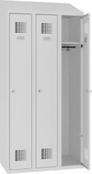 Zeige Details für Garderobenschrank 3 Abteile mit Schrägdach, SUM 330 W, 1 pkt Bild von Garderobenschrank 3 Abteile mit Schrägdach, SUM 330 W, 1 pkt