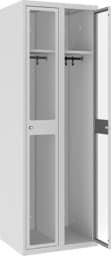 Zeige Details für Garderobenschrank 2 Abteile mit je 300 mm Abteilbreite, MSUM 320 W, 1 pkt Bild von Garderobenschrank 2 Abteile mit je 300 mm Abteilbreite, MSUM 320 W, 1 pkt