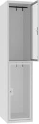 Zeige Details für Garderobenschrank Plexiglastüren 1 Abteil, MSUS 412 W Bild von Garderobenschrank Plexiglastüren 1 Abteil, MSUS 412 W