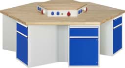 Zeige Details für Werkbank Modell 4067, KL 1350mmxB 2700xT 2340xH 900mm, Buche-Massiv-Platte 40 mm Bild von Werkbank Modell 4067, KL 1350mmxB 2700xT 2340xH 900mm, Buche-Massiv-Platte 40 mm